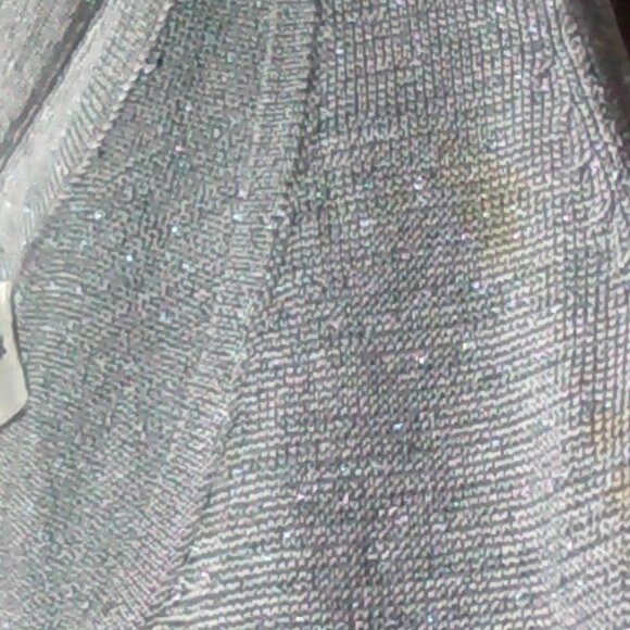 Women's SPANNER Sparkly Silver Knit Tank Top - Picture 6 of 6